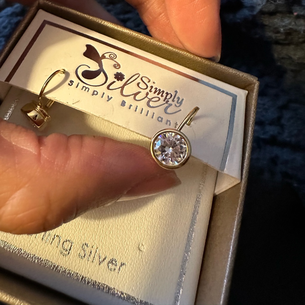 Simply Silver Simple Brilliant Earrings
